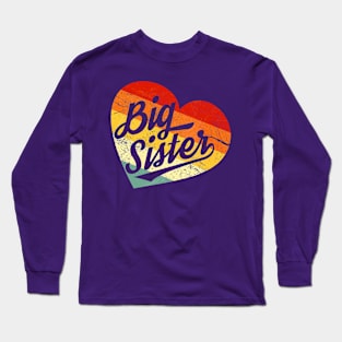 Retro Vintage Big Sister Long Sleeve T-Shirt